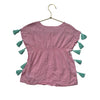 Ruffle Butts Pink & Green Tassel Cover-Up - Size 12-24 Mo