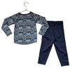 Patagonia Navy Pants & 'Save Our Home' Henley Base Layer Set - Size 3T