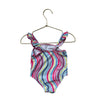 Wonder Nation Colorful Wavy Striped Swim Suit - Size 18 Mo