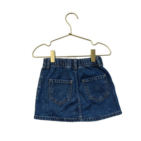 H&M Denim Heart Pocket Jean Skirt - Size 2T