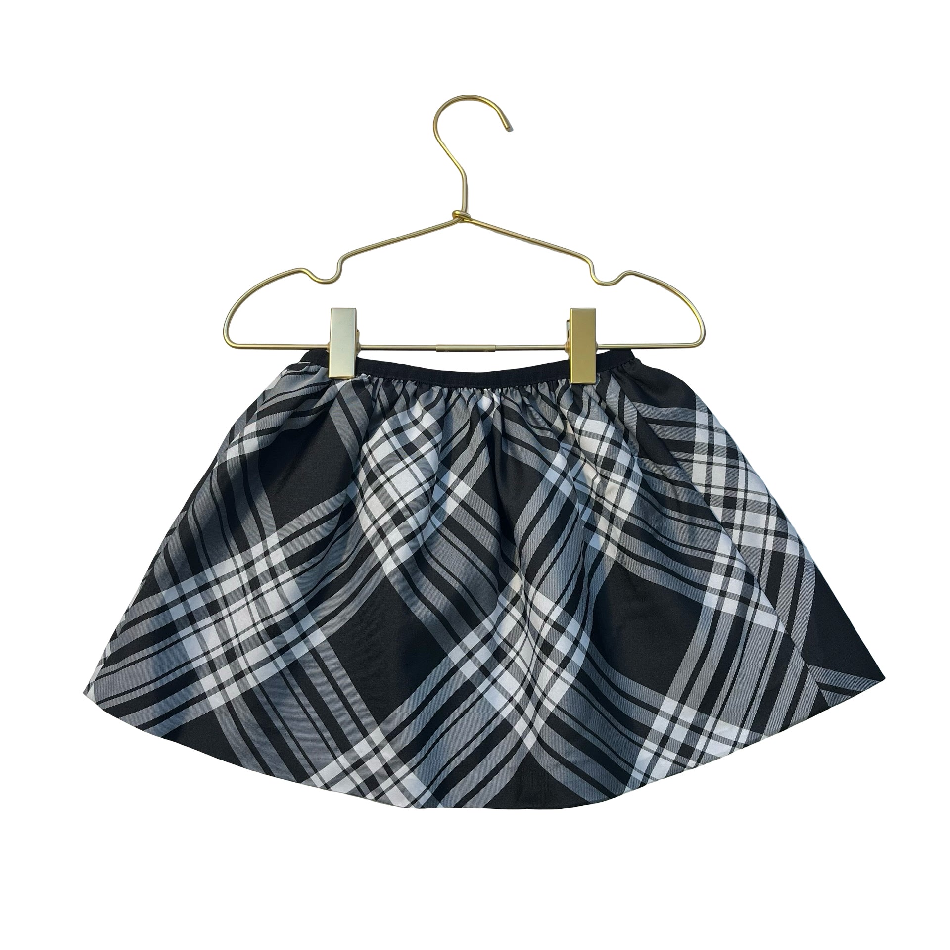 Polo Ralph Lauren Black & Ivory Plaid Skirt - Size 4