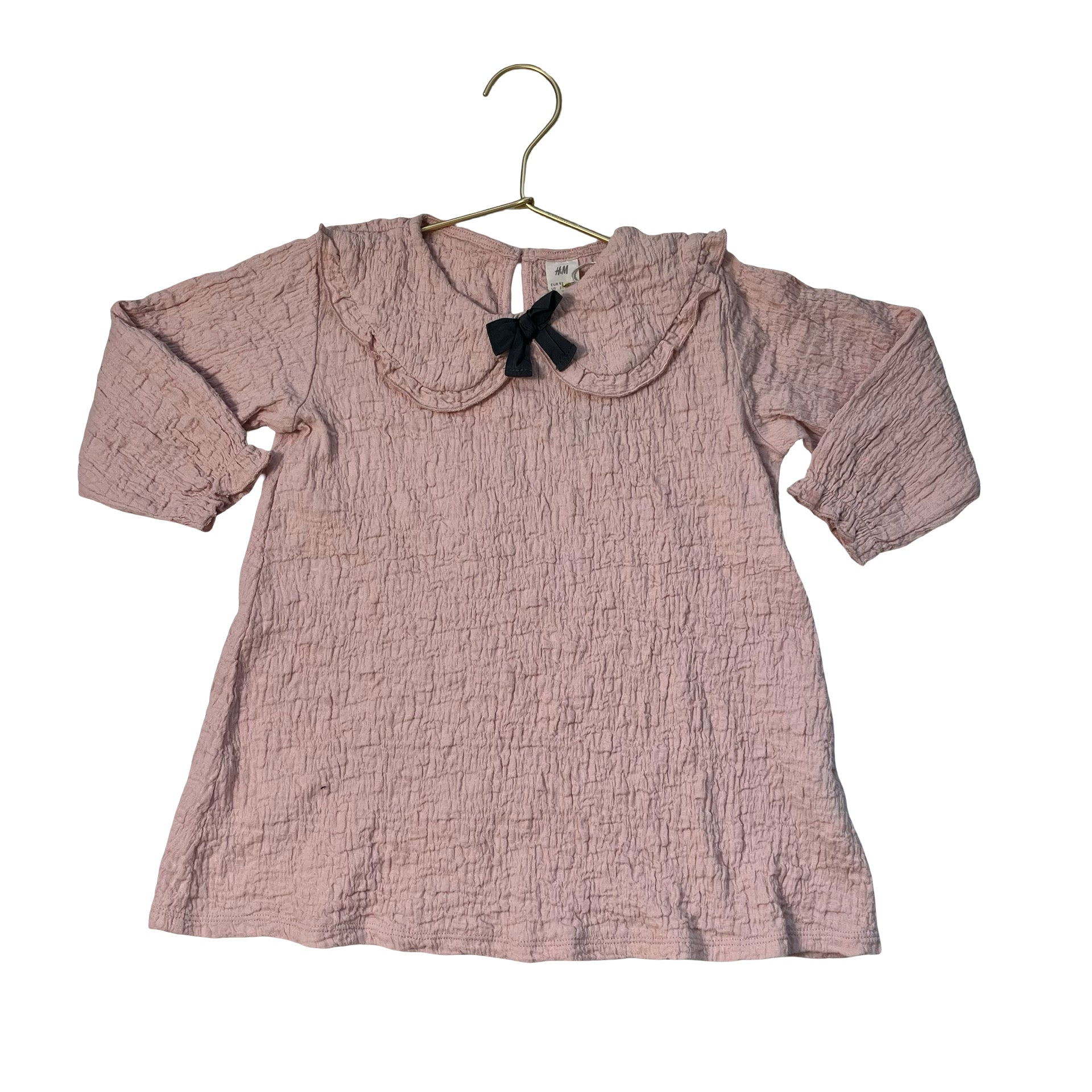 H&M Pink Collar Dress - Size 2T