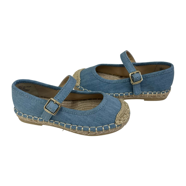 Janie and Jack Chambray Espadrille Shoes - Size 8