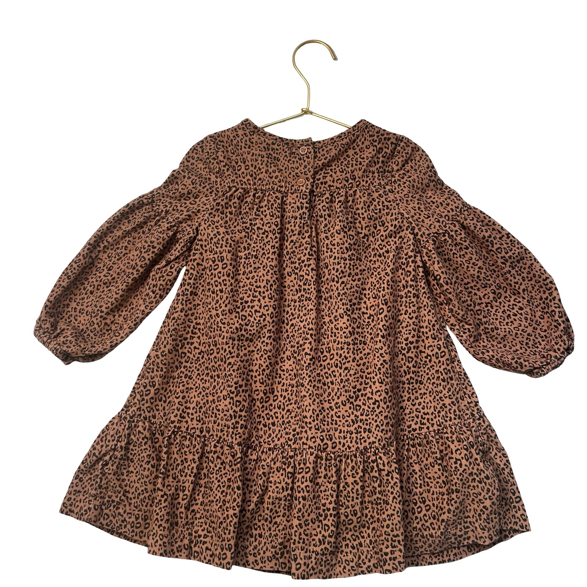 Baby Gap Brown Leopard Print Corduroy Dress - Size 3