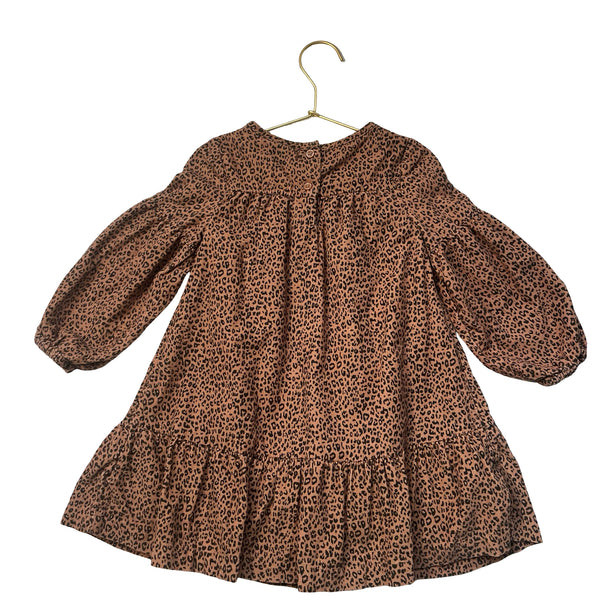 Baby Gap Brown Leopard Print Corduroy Dress - Size 3