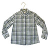 Crewcuts Ivory, Green, Blue Plaid Button Down Shirt - Size 4-5