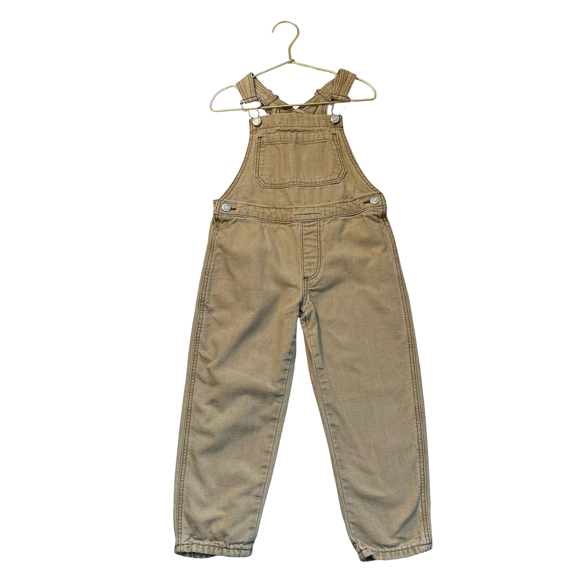 Zara Khaki Denim Overalls - Size 4-5