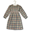 Plain Goods Gray Plaid Flannel Cotton-Wool Dress - Size 4