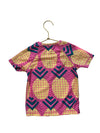 Tea Collection Pink, Yellow, Teal Pineapple Geo Print Rash Guard - Size 4