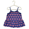 Hanna Andersson Purple Shell Print Peplum Tank Top - Size 6-7