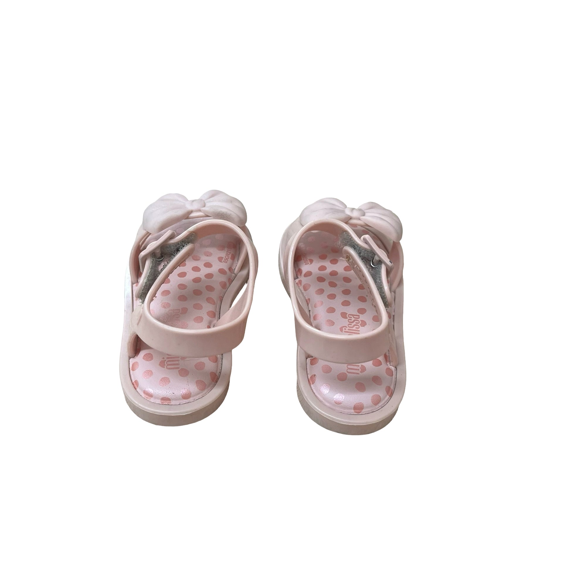Mini Melissa Pink Bow Sandals - Size 5