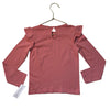 Janie and Jack Dusty Rose Dog Graphic Shirt with Tag - Size 6