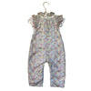 La Coqueta Pastel Floral & Bunny Print Overalls & Top Set - Size 2Y