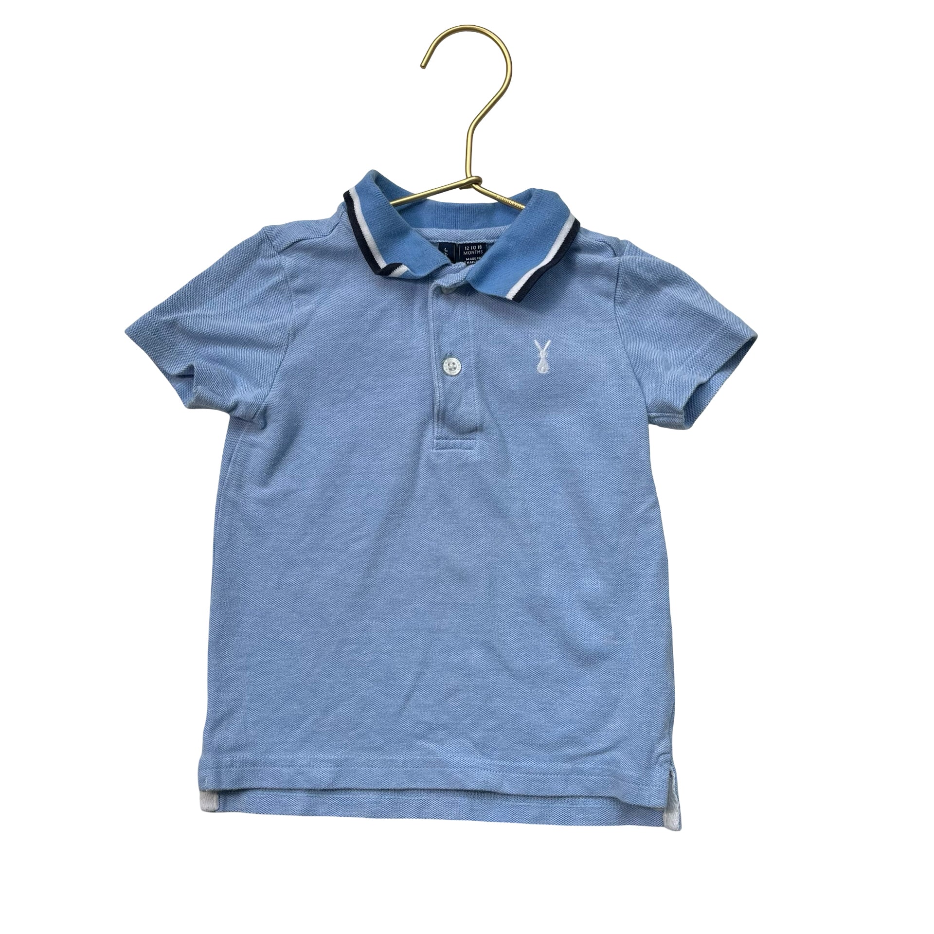 Janie and Jack Blue Polo Shirt - Size 12-18 Mo