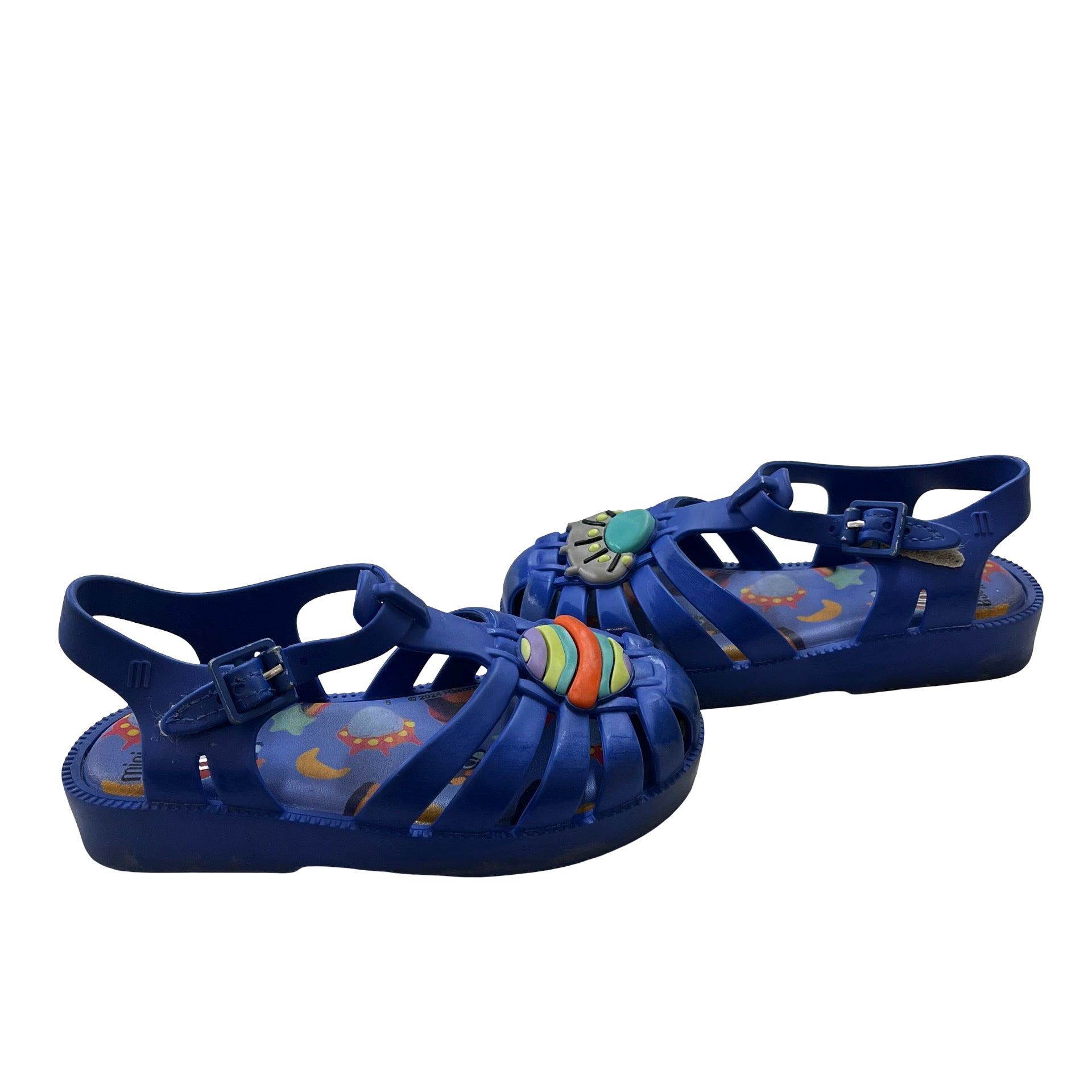 Mini Melissa x Play-Doh Blue Space Sandals - Size 10