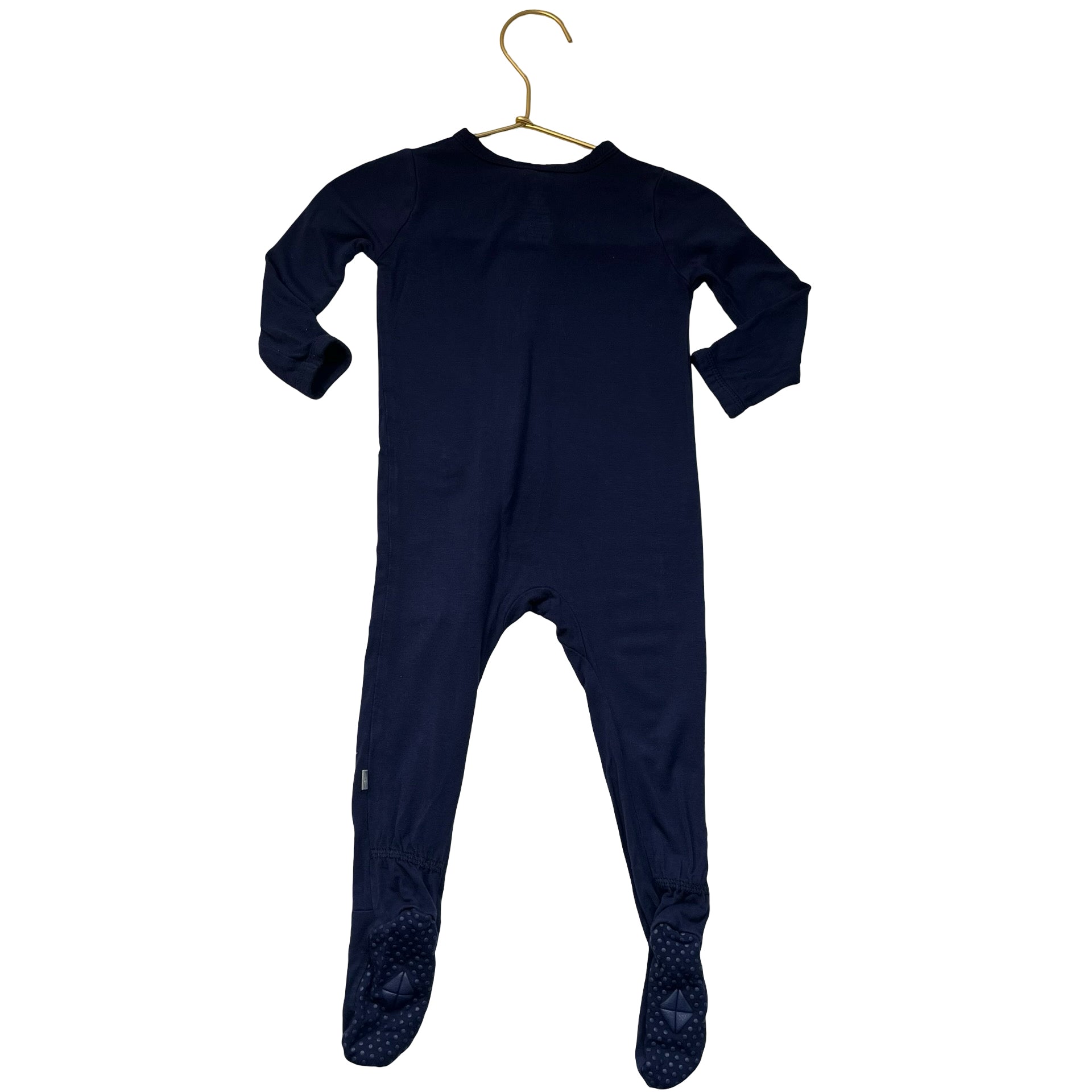 Kyte Navy Footed One-Piece PJs - Size 6-12 Mo
