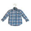 Ralph Lauren Light Blue, Ivory, Gray, Red Plaid Button Down Shirt - Size 18 Mo