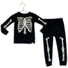 Baby Gap Black Glow-In-The Dark Skeleton PJ Set - Size 3