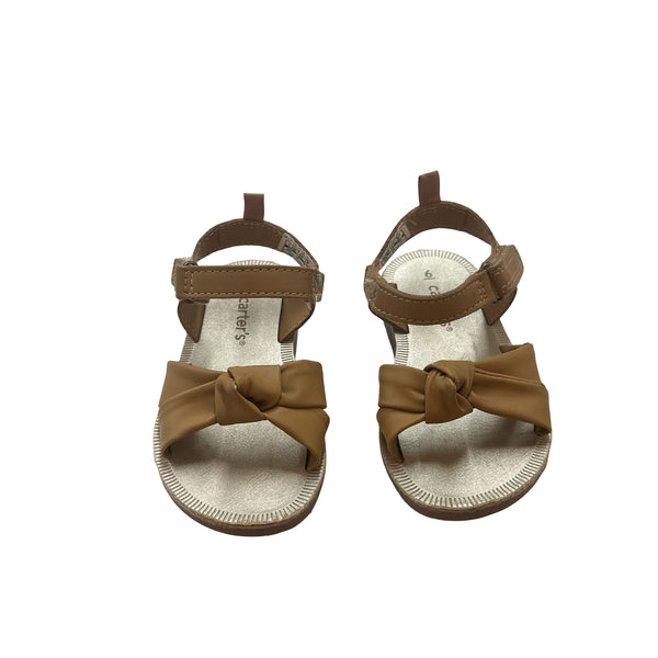Carter's Brown Faux Leather Sandals - Size 6