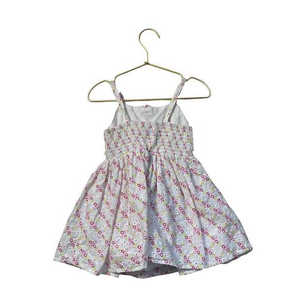 Habitual White, Pink, Green Pattern Dress - Size 24 Mo