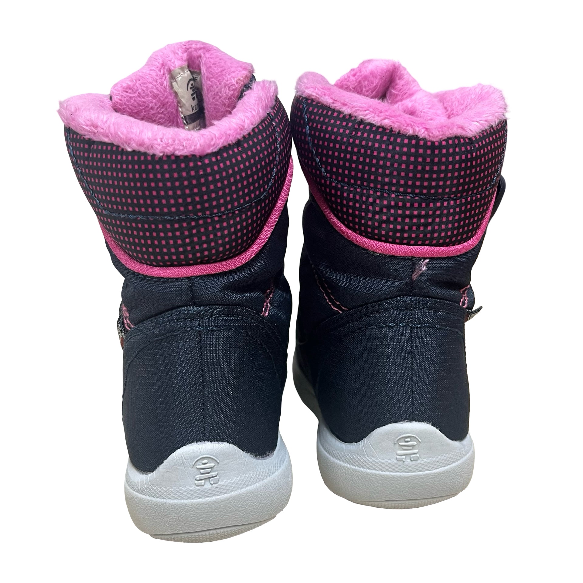 Kamik Waterproof Navy & Pink Winter Boots - Size 8