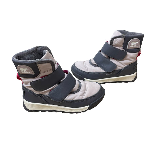 Sorel Waterproof Pale Pink & Gray Winter Boots - Size 10
