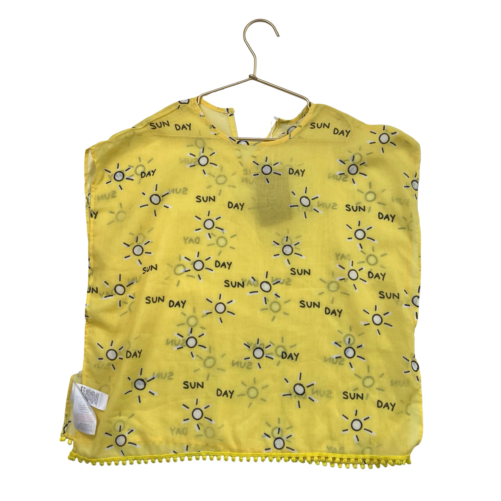 Dot Australia Yellow, Ivory & Black 'Sun Day' Sunshine Cover Up - One Size