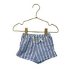 Hanna Andersson Periwinkle Blue Striped Shorts - Size 0-3 Mo