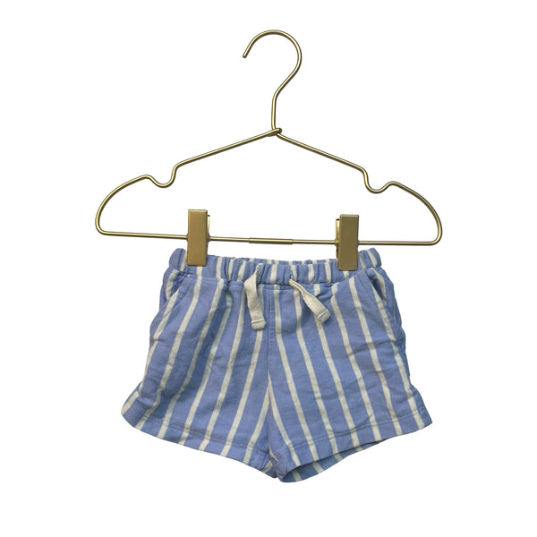 Hanna Andersson Periwinkle Blue Striped Shorts - Size 0-3 Mo