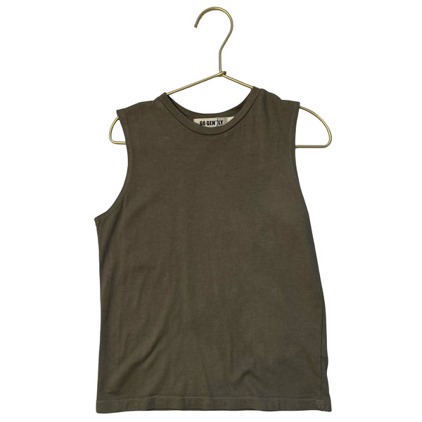 Go Gently Nation Olive Green Tank Top - Size 3T