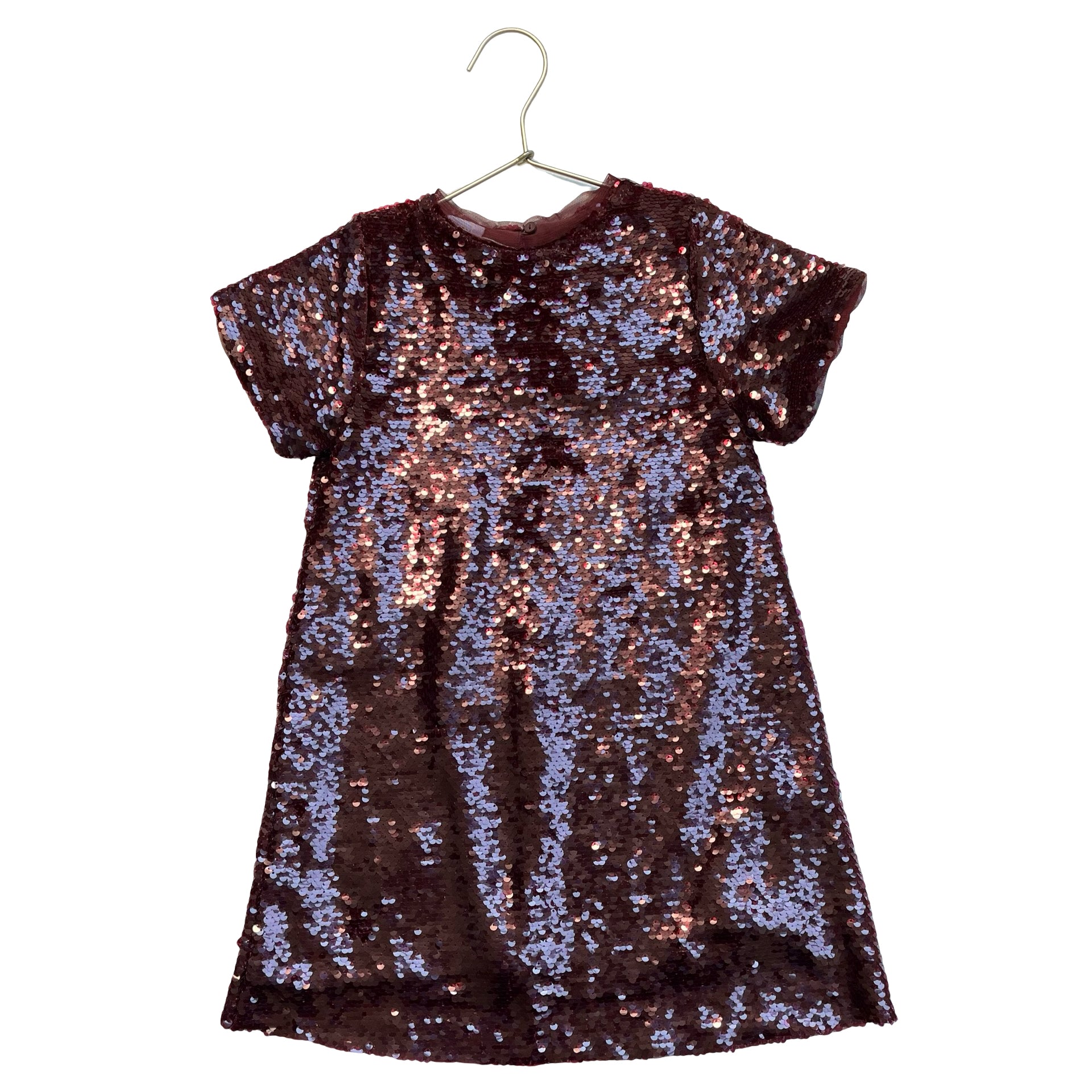 Zara Burgundy Sequin Dress - Size 6