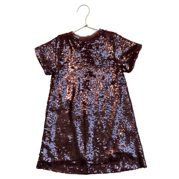 Zara Burgundy Sequin Dress - Size 6