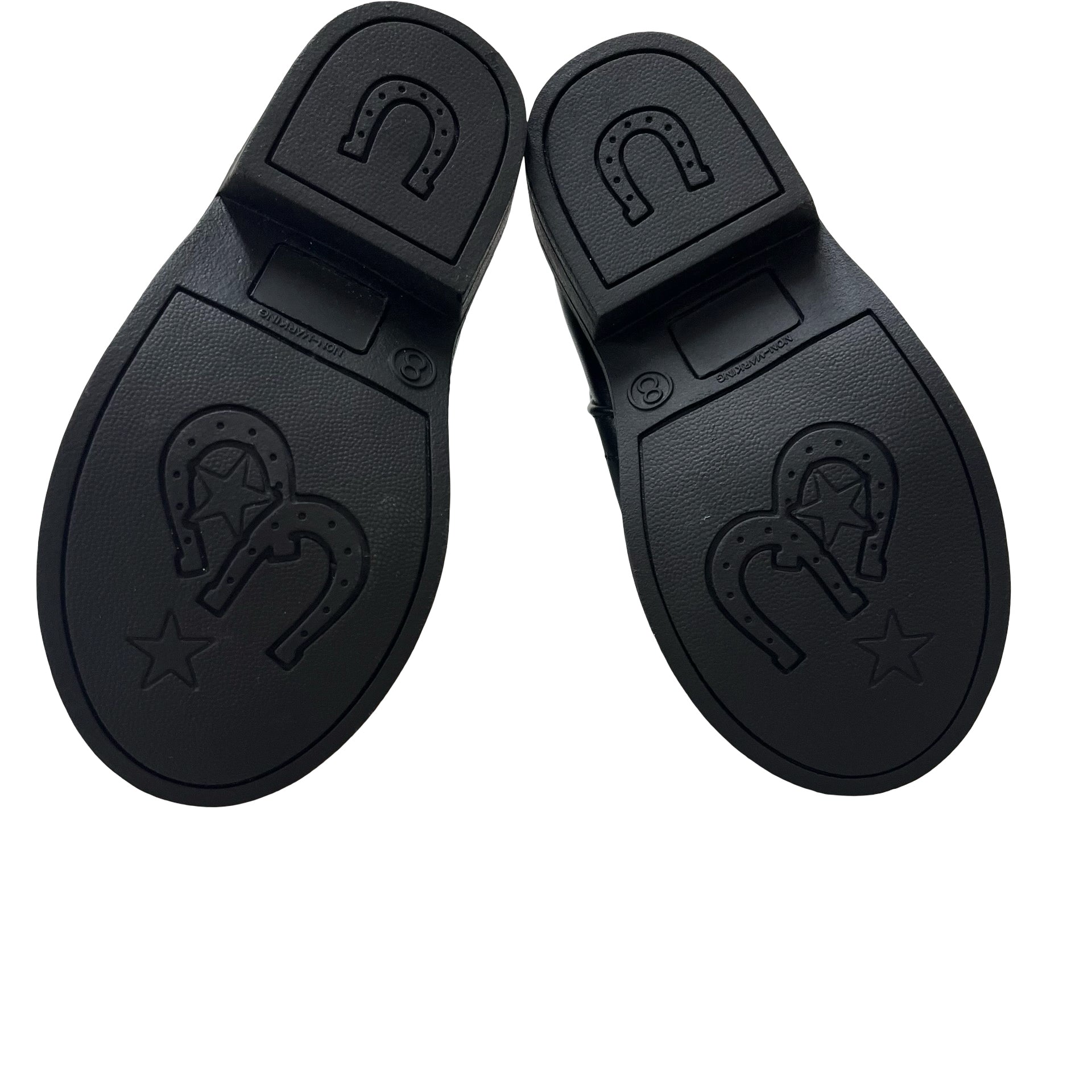 Kidpik Black Zipper Ankle Boots - Size 8