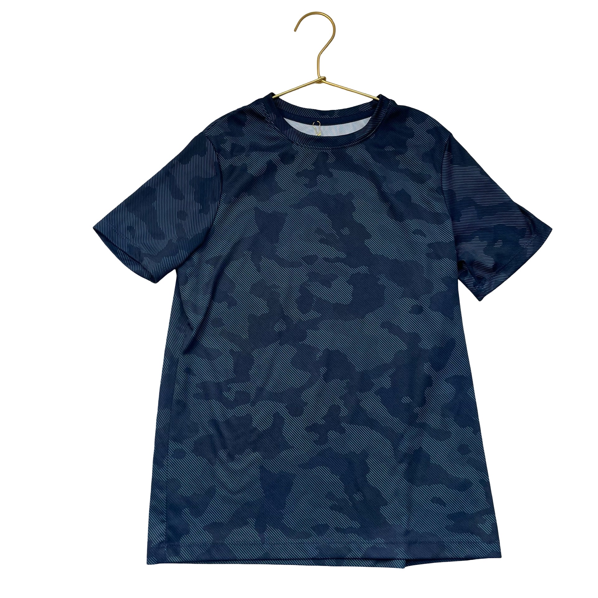 All in Motion Navy Camouflage Print Athletic T-Shirt - Size L 10-12