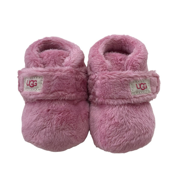 UGG Pink Fleece Booties - Size 0-1