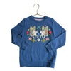 Mini Boden Blue Pegasus & Flower Applique Sweatshirt - Size 6-7Y