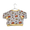 Monica + Andy Tan Forest Animal Print Sweatshirt - Size 9-12 Mo