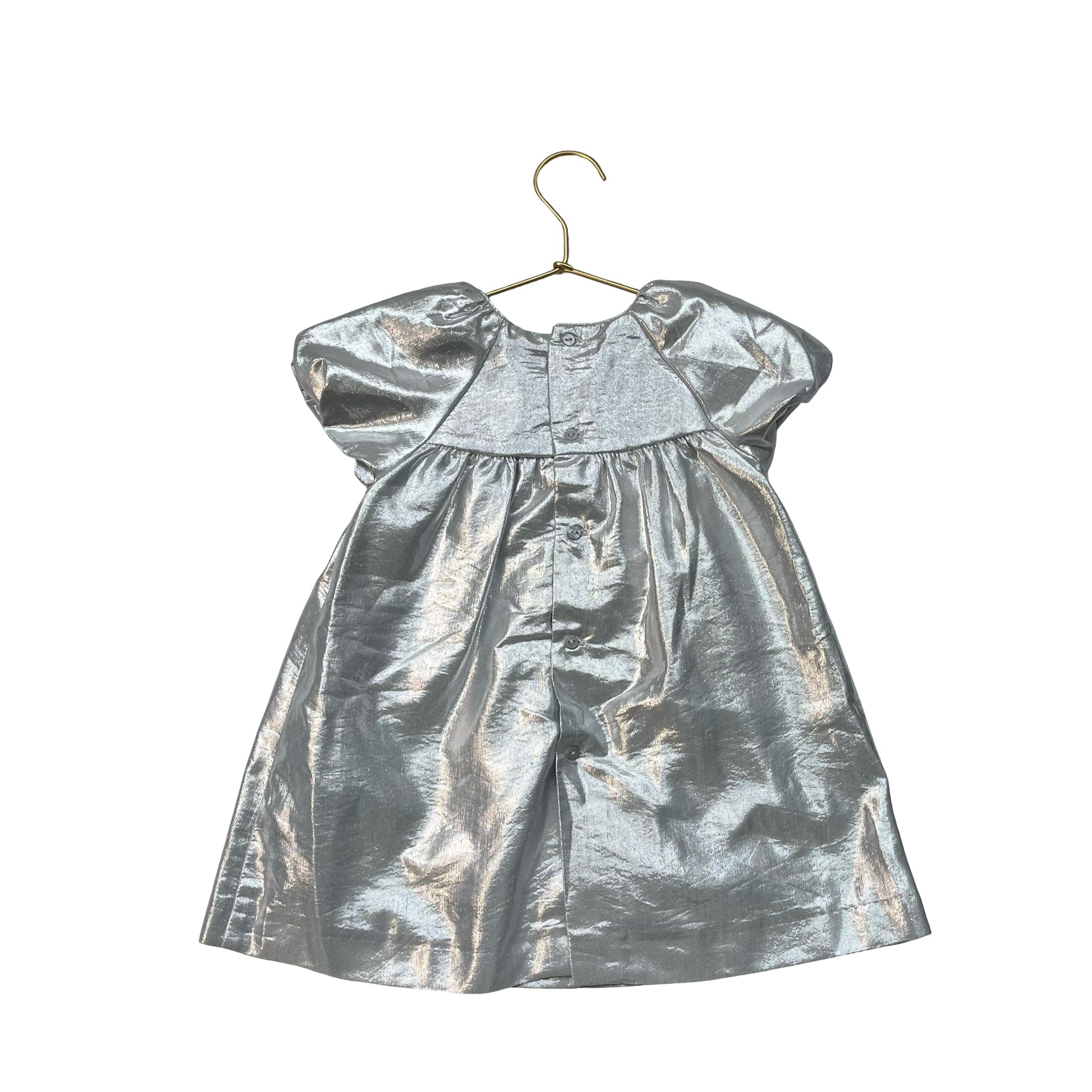 Zara Silver Metallic Dress - Size 18-24 Mo