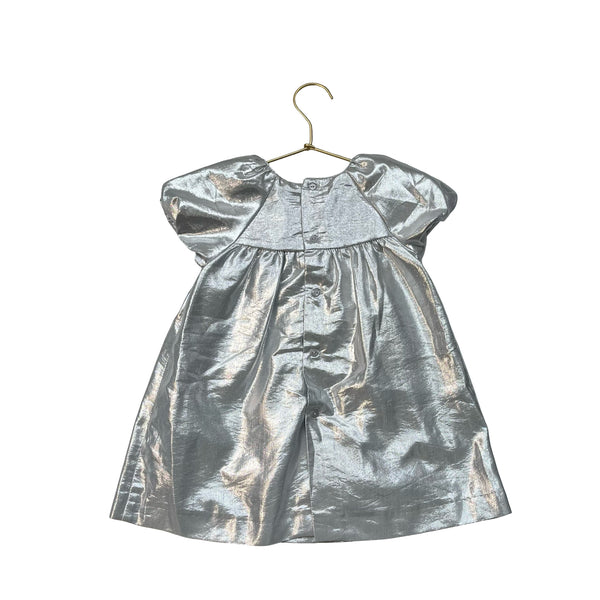 Zara Silver Metallic Dress - Size 18-24 Mo