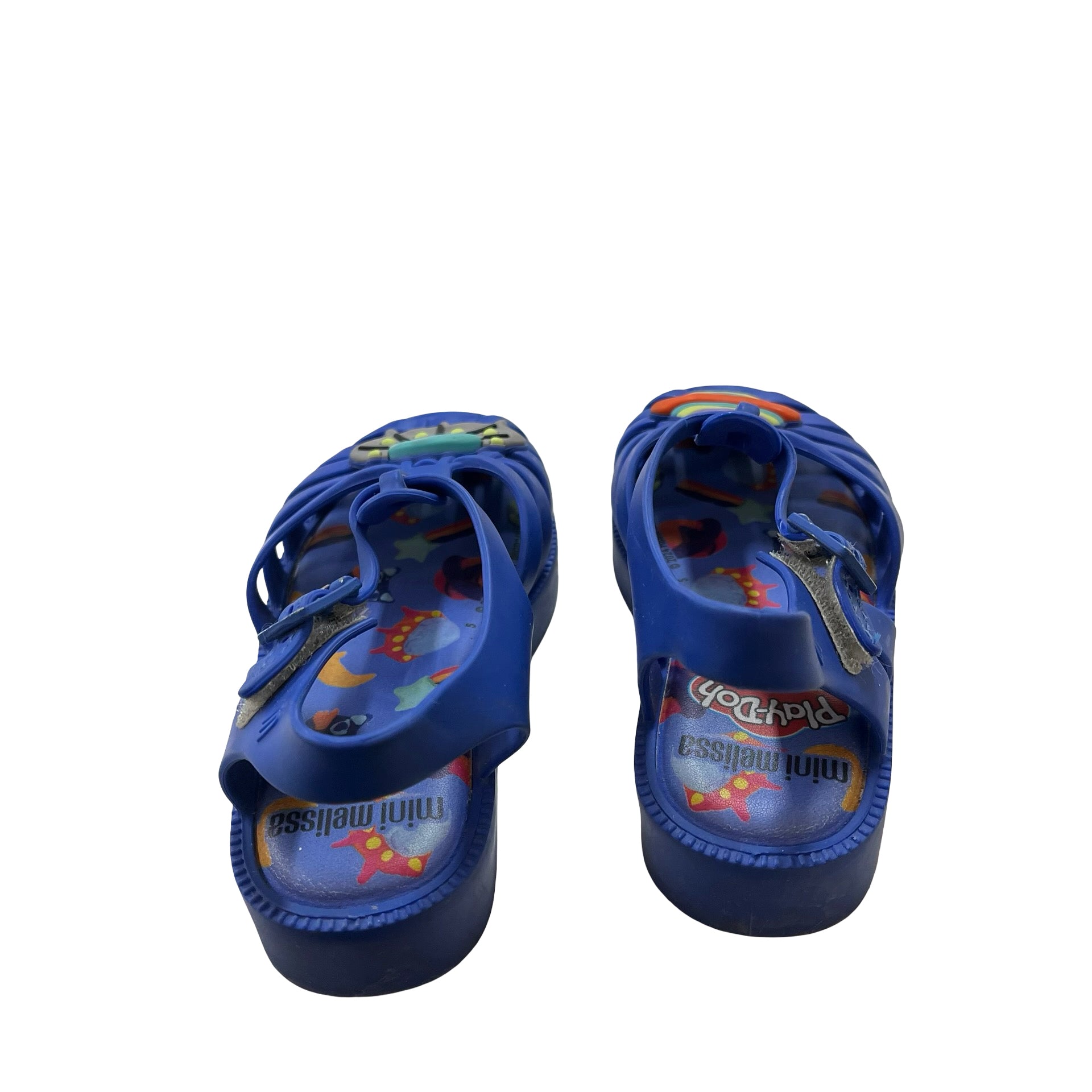 Mini Melissa x Play-Doh Blue Space Sandals - Size 10