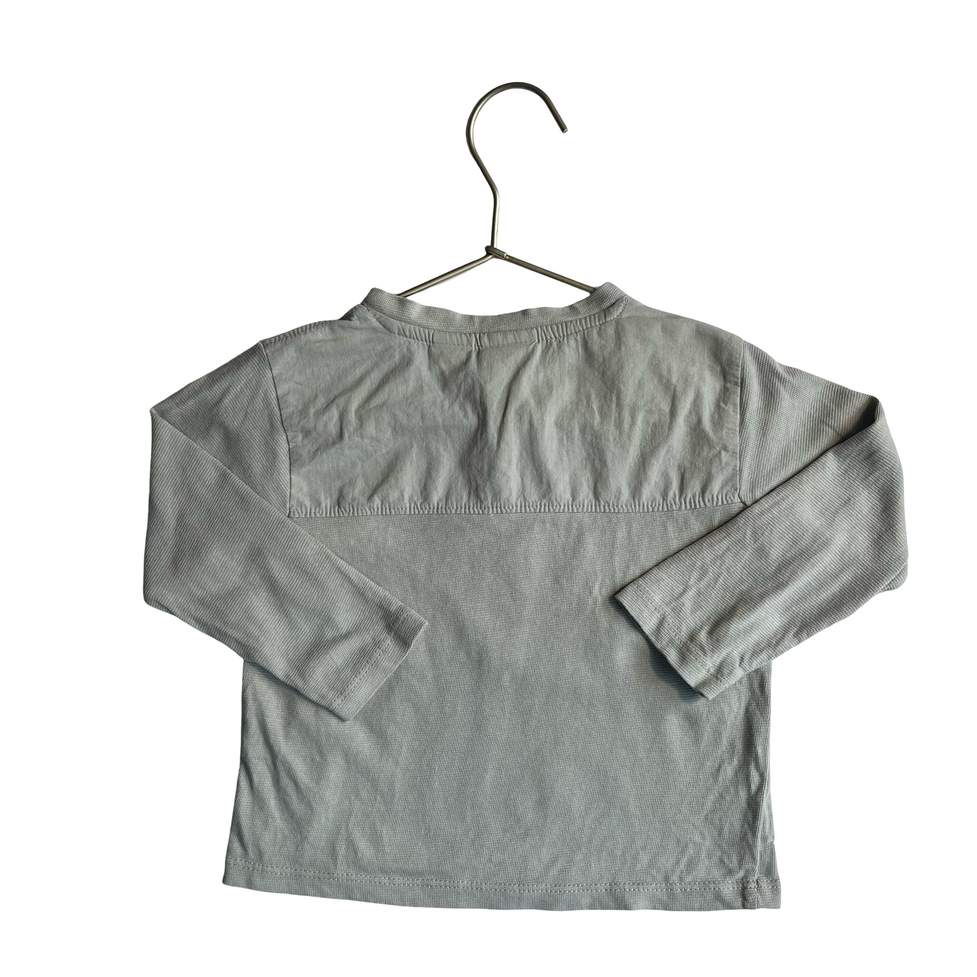 Zara Mint Green Henley Shirt - Size 12-18 Mo