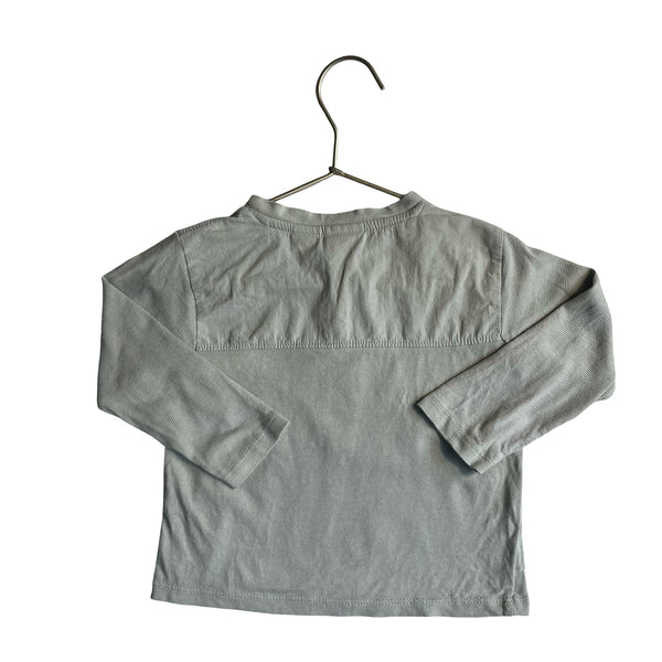 Zara Mint Green Henley Shirt - Size 12-18 Mo
