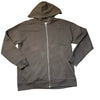 Treasure & Bond Dark Gray Zip-Up Hooded Sweatshirt - Size L 10-12