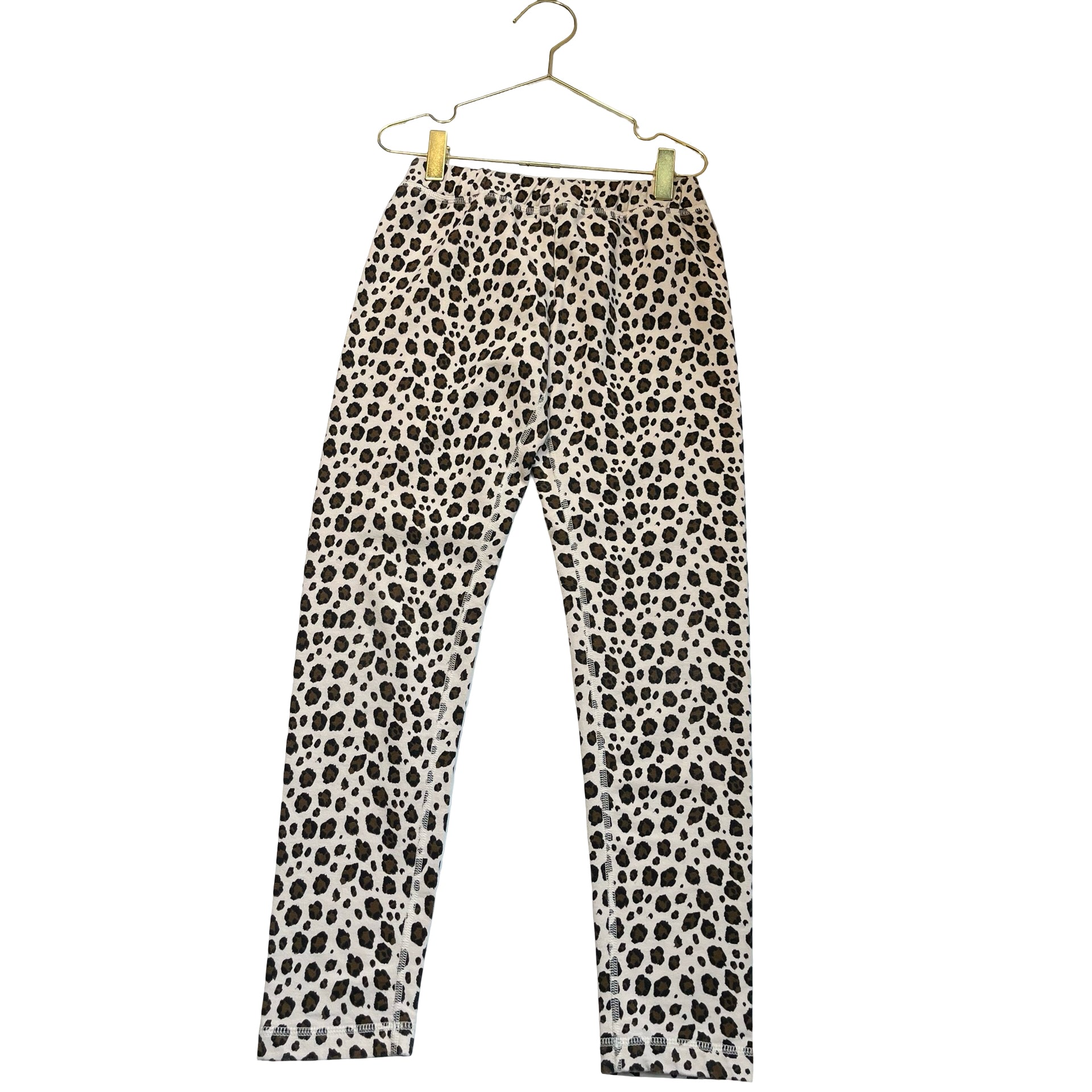 Hanna Andersson Ivory Leopard Print Leggings - Size 10