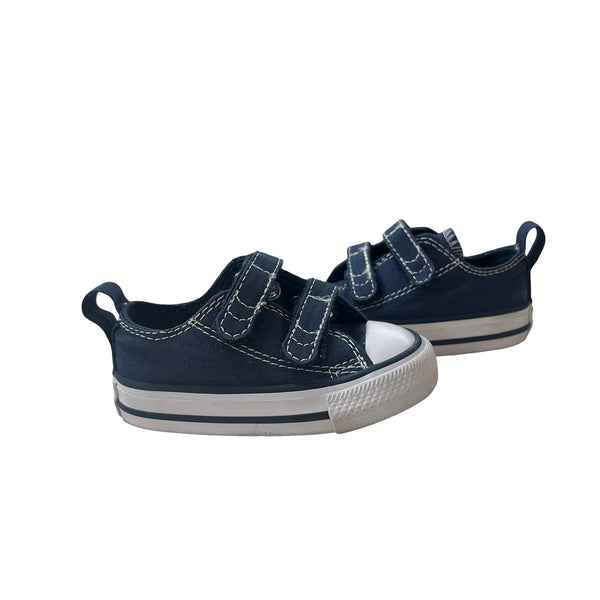 Converse All-Star Navy Velcro Sneakers - Size 3