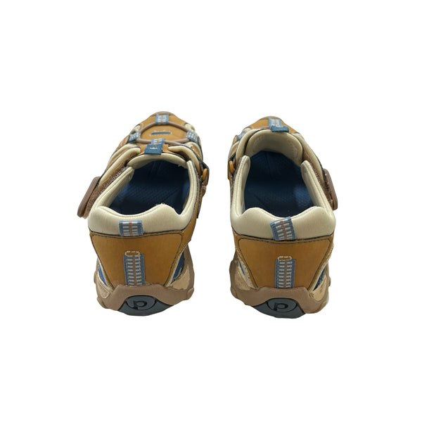 Pediped Canyon Tan & Blue Closed-Toe Sandals - Size 13-13.5