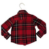 Faherty Red, Black, White Plaid Flannel Button Down Shirt - Size 2T
