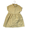 Hanna Andersson Yellow Striped Seersucker Shirt Dress - Size 8