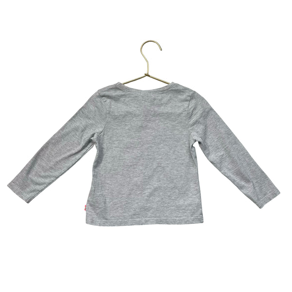 Billieblush Gray & Multi-Color 'ROOARR" Graphic Shirt - Size 3