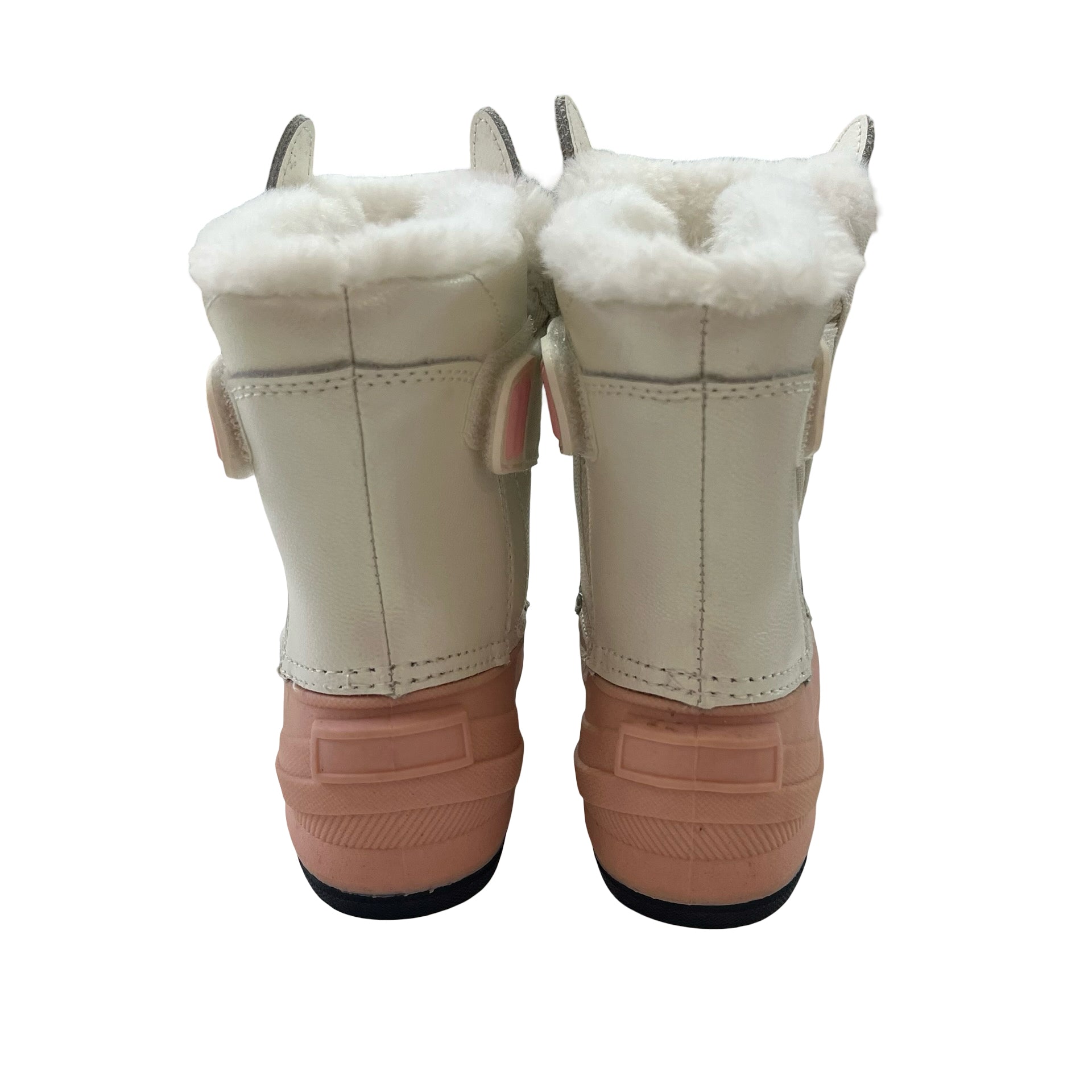 Cat & Jack Ivory & Pink Unicorn Winter Boots - Size 7